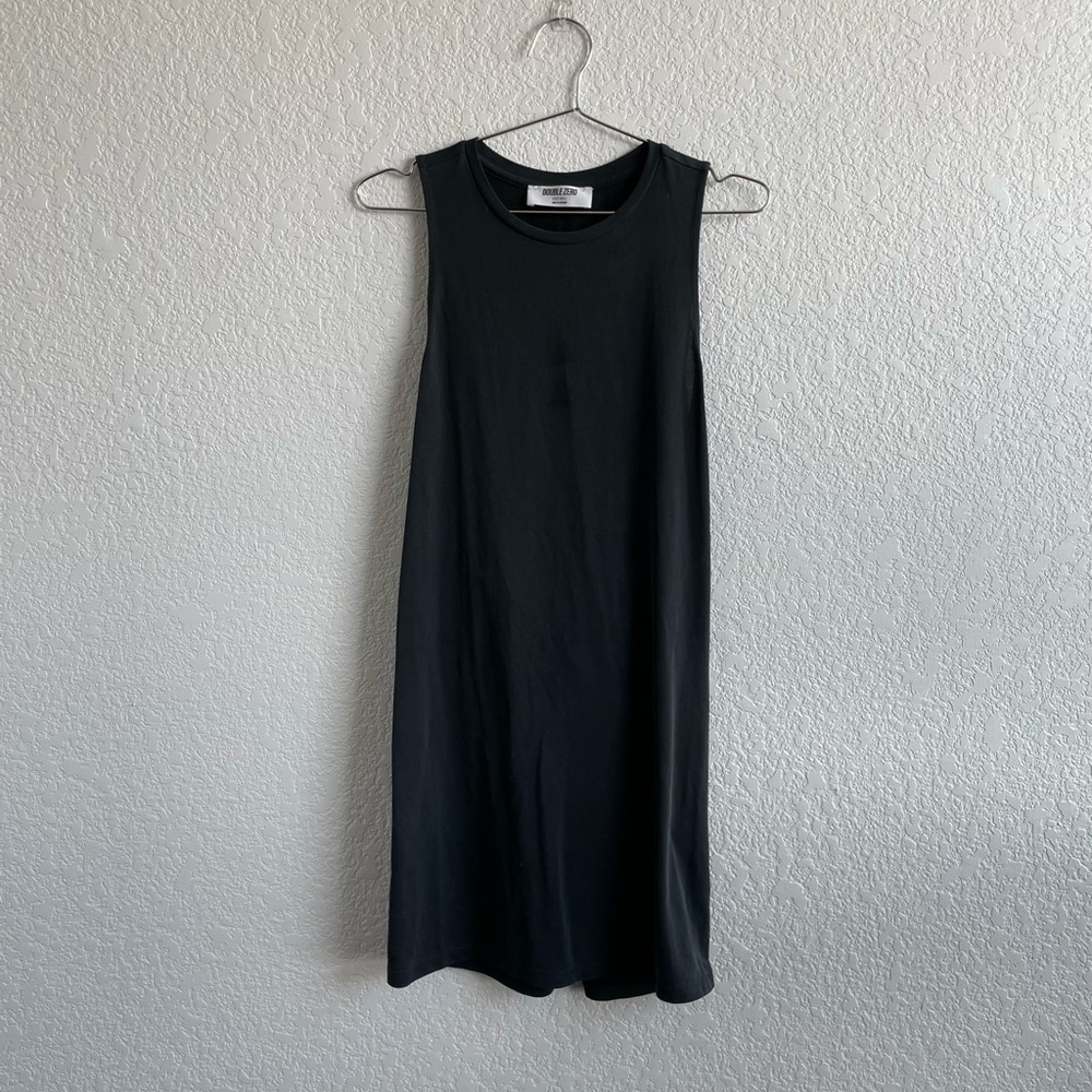 Double Zero Open Back Dress Dark Grey S